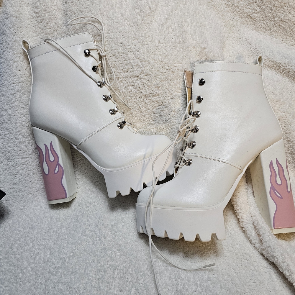 Dolls Kill Icy Hustler Platform Boots